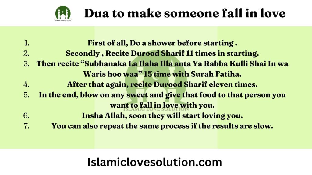 dua to make someone fall in love